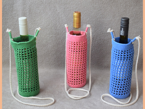 Friedolin - gehäkelter Weinflaschenhalter