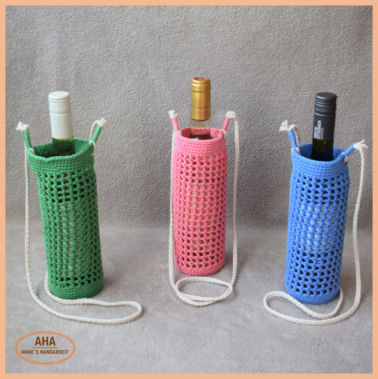 Friedolin - gehäkelter Weinflaschenhalter