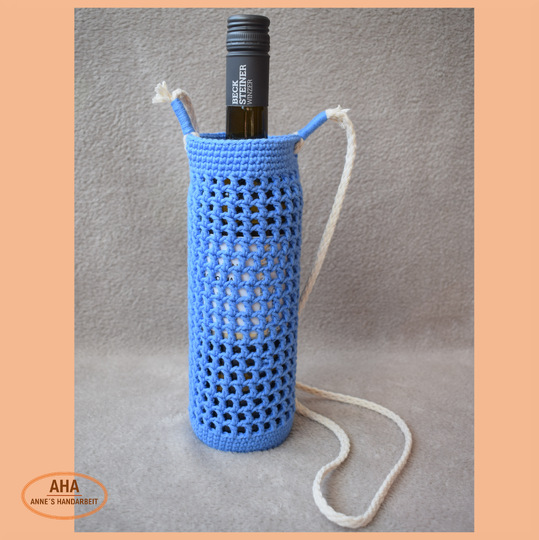 Friedolin - gehäkelter Weinflaschenhalter