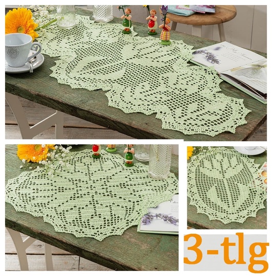 3-tlg Spalier aus Blumen