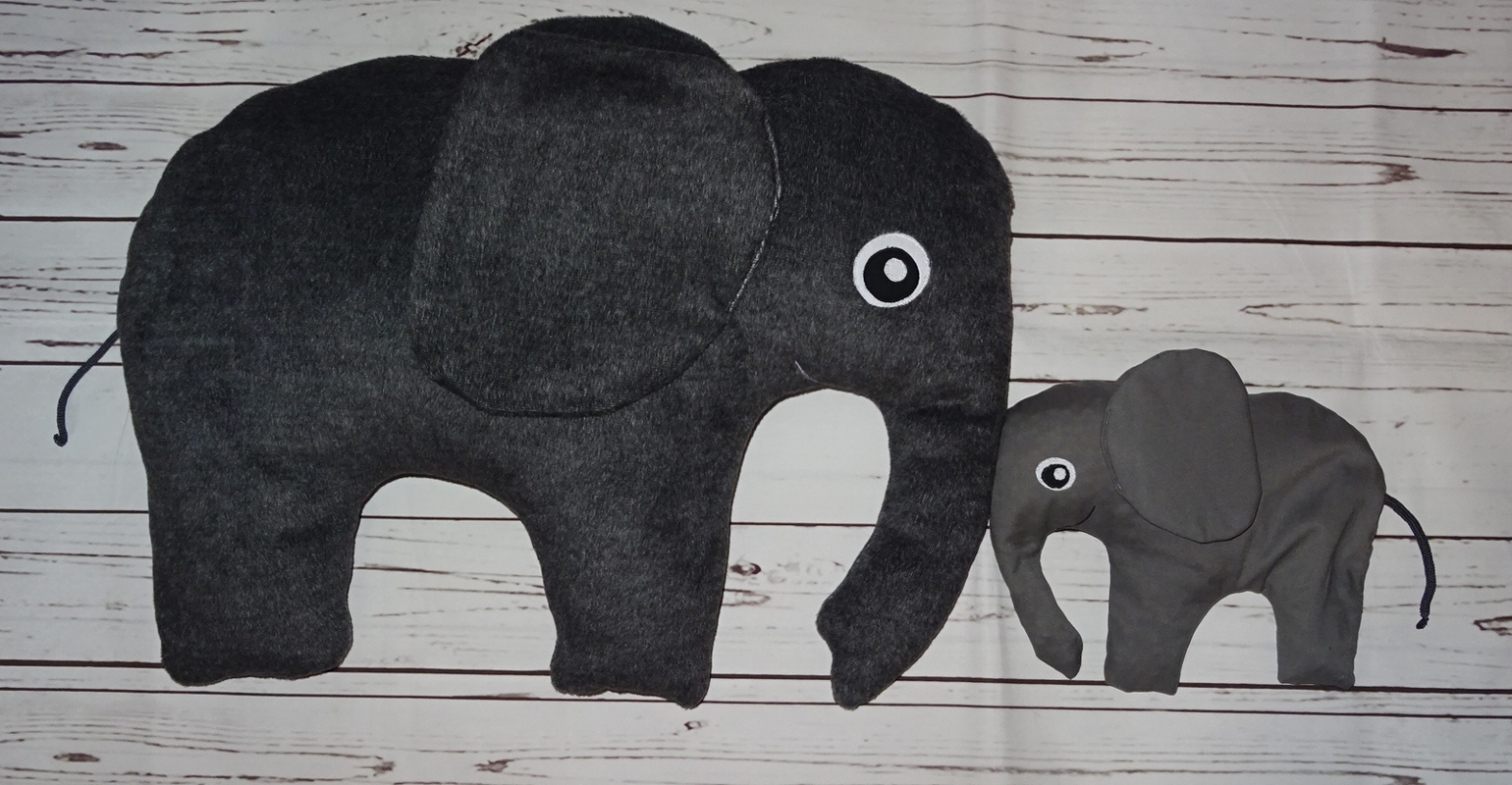 Elefant Kissen in 4 Größen nähen