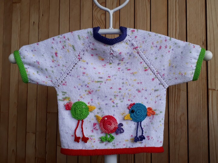 Strickanleitung Kinderpulli "Piepmatz"