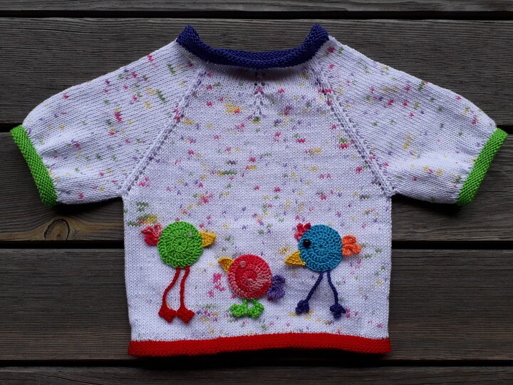 Strickanleitung Kinderpulli "Piepmatz"