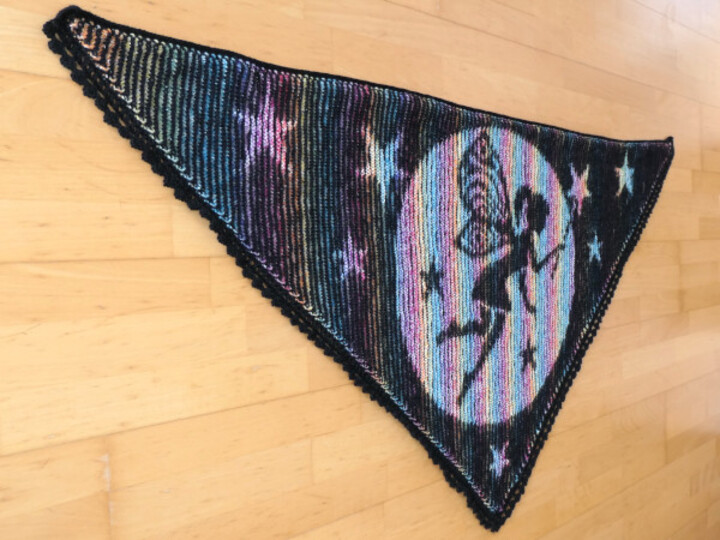 Dreieckstuch Kreiselfe Illusionsstricken