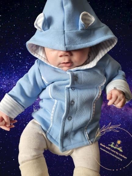 Babyjacke Zuckermäuschen Gr. 62 - 104 inkl. A0 Outdoor + dünne Stoffe - Bild 3