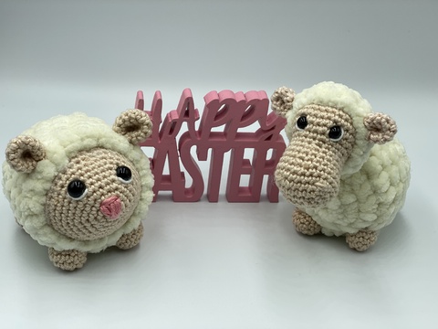 Crochetpattern - fluffy sheep