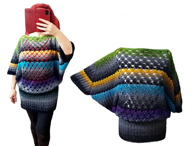 e-Book 8 Häkelanleitungen Oversize Oberteile - Bild 2