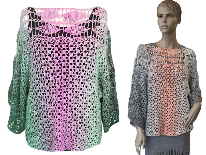 e-Book 8 Häkelanleitungen Oversize Oberteile