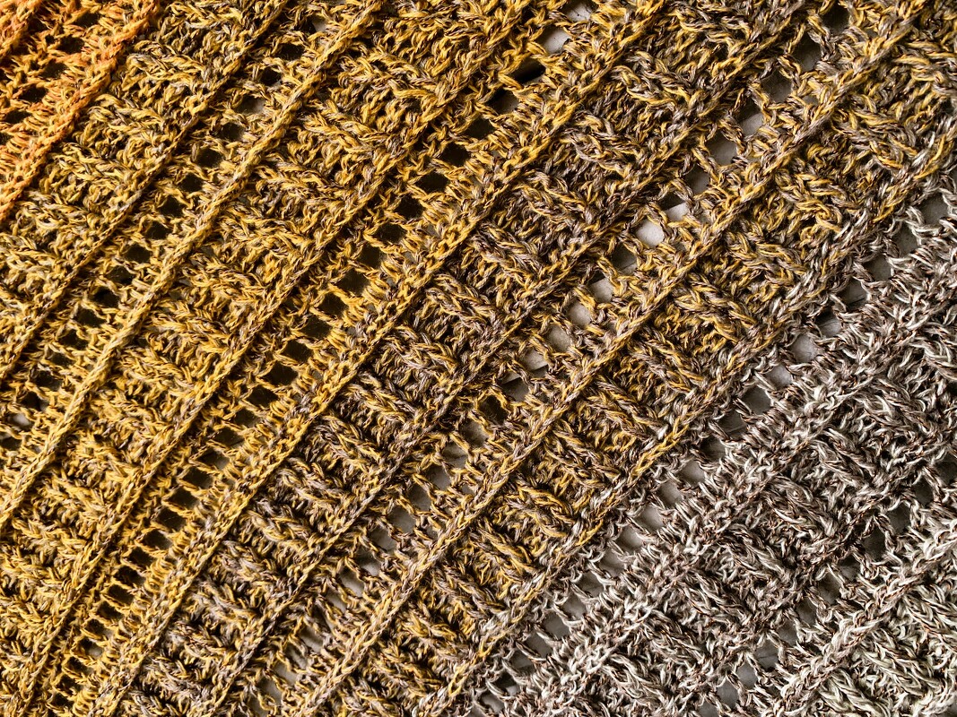 Crochet Pattern Flat Triangular scarf "Ione" - Image 2