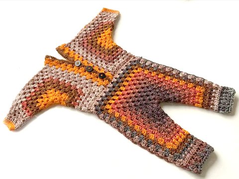 Strampler Wolleproppen aus 3 Grannys!