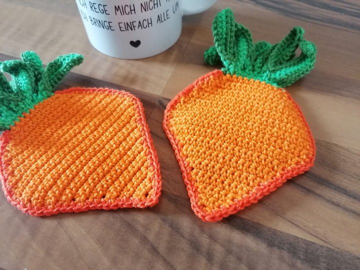 Karotten Tassenuntersetzer