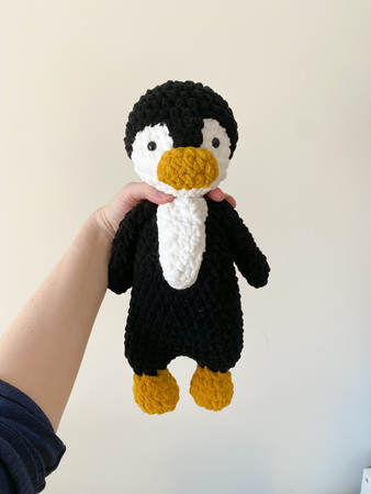 WUSANNA 2er Set Pinguin Kuscheltiere - 25cm Plüschtiere Blau & Rosa