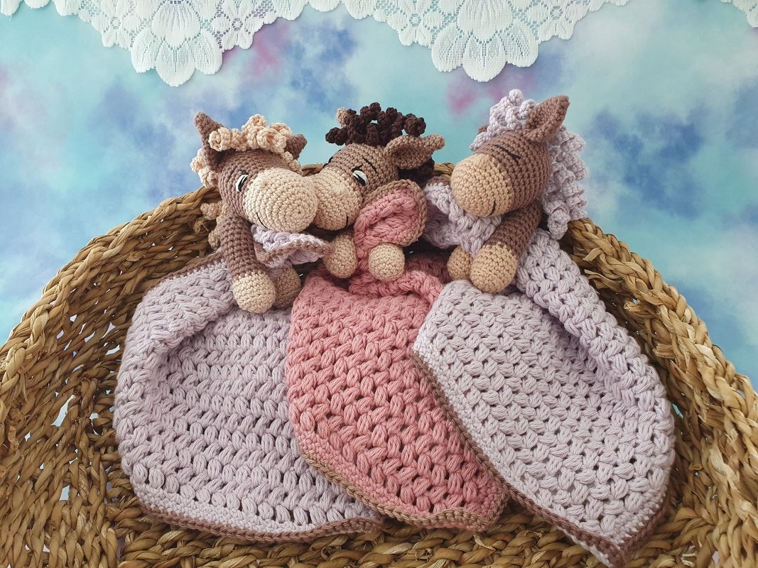 2in1 Häkelanleitung: Schmusetuch "Pferdchen Filli" und "Einhorn Elli" - PDF - Bild 2