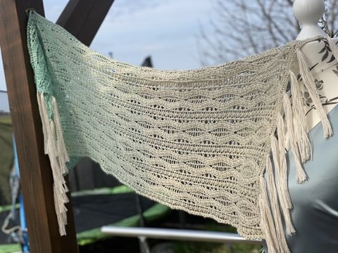 Stola "Summer leafs" - gehäkelt