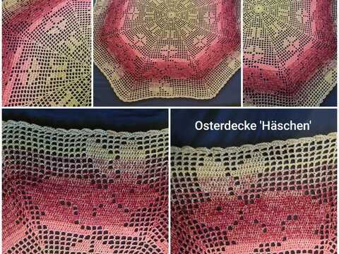 Ostertischdeckchen Hase