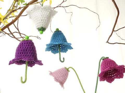 Blütenschirmchen oder Blumendeko „Glockenblume“