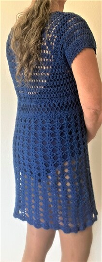 Königsblaues Strandkleid RVO - Häkelanleitung
