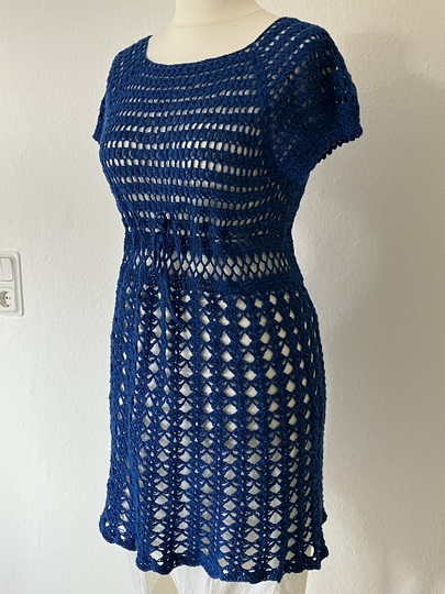 Königsblaues Strandkleid RVO - Häkelanleitung