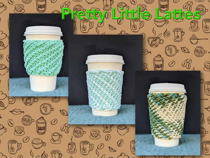 Pretty Little Lattes - Tunisian Crochet Cup Cozy