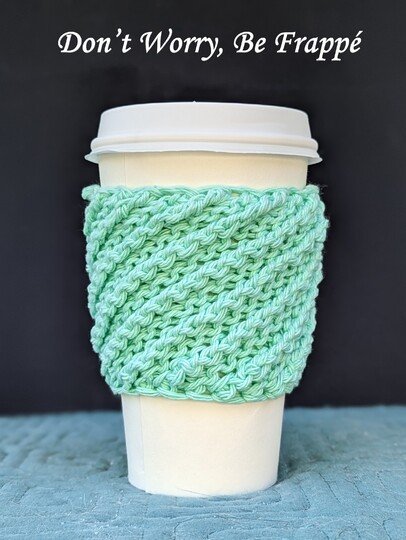 Pretty Little Lattes - Tunisian Crochet Cup Cozy