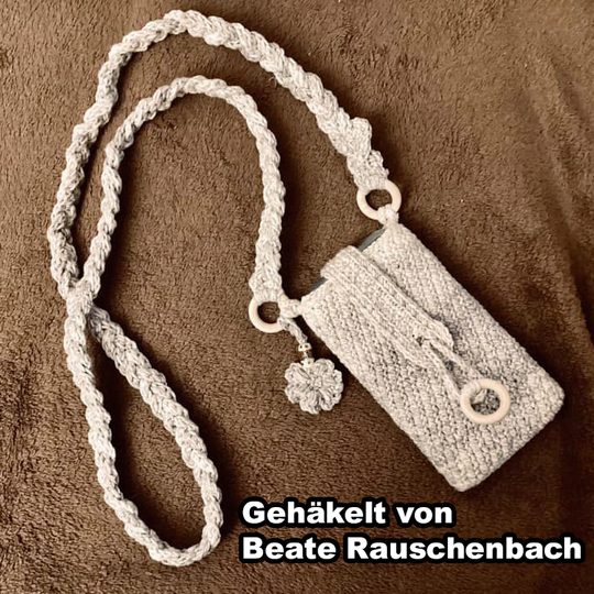 Crochet pattern smartphone case / smartphone cover / crossbody bag Cosma