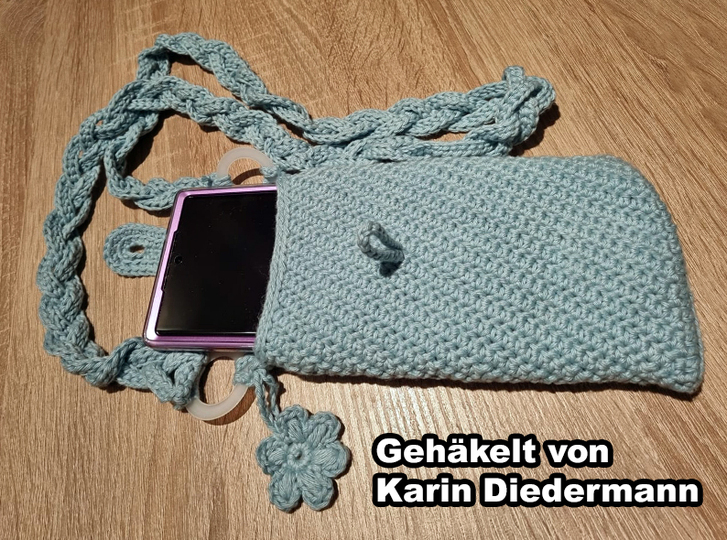 Crochet pattern smartphone case / smartphone cover / crossbody bag Cosma