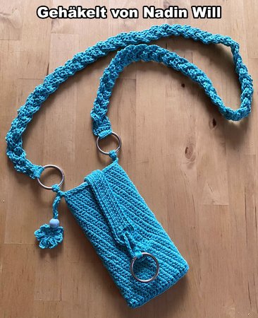 Crochet pattern smartphone case / smartphone cover / crossbody bag Cosma