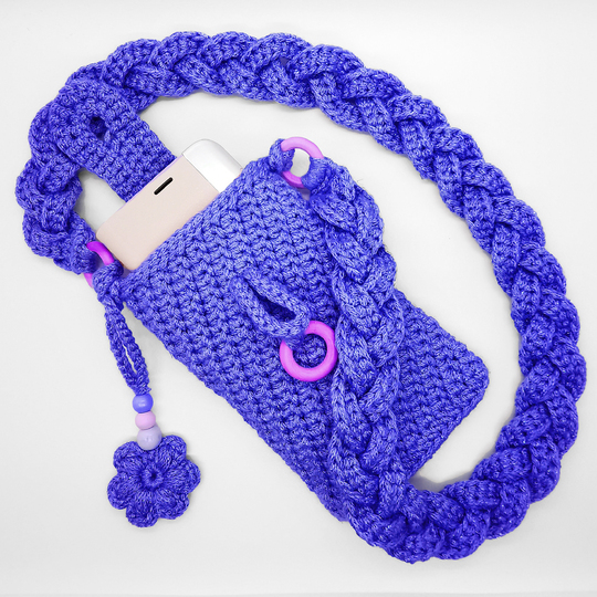 Crochet pattern smartphone case / smartphone cover / crossbody bag Cosma