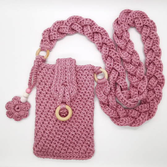 Crochet pattern smartphone case / smartphone cover / crossbody bag Cosma