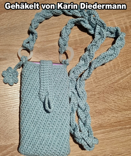 Crochet pattern smartphone case / smartphone cover / crossbody bag Cosma