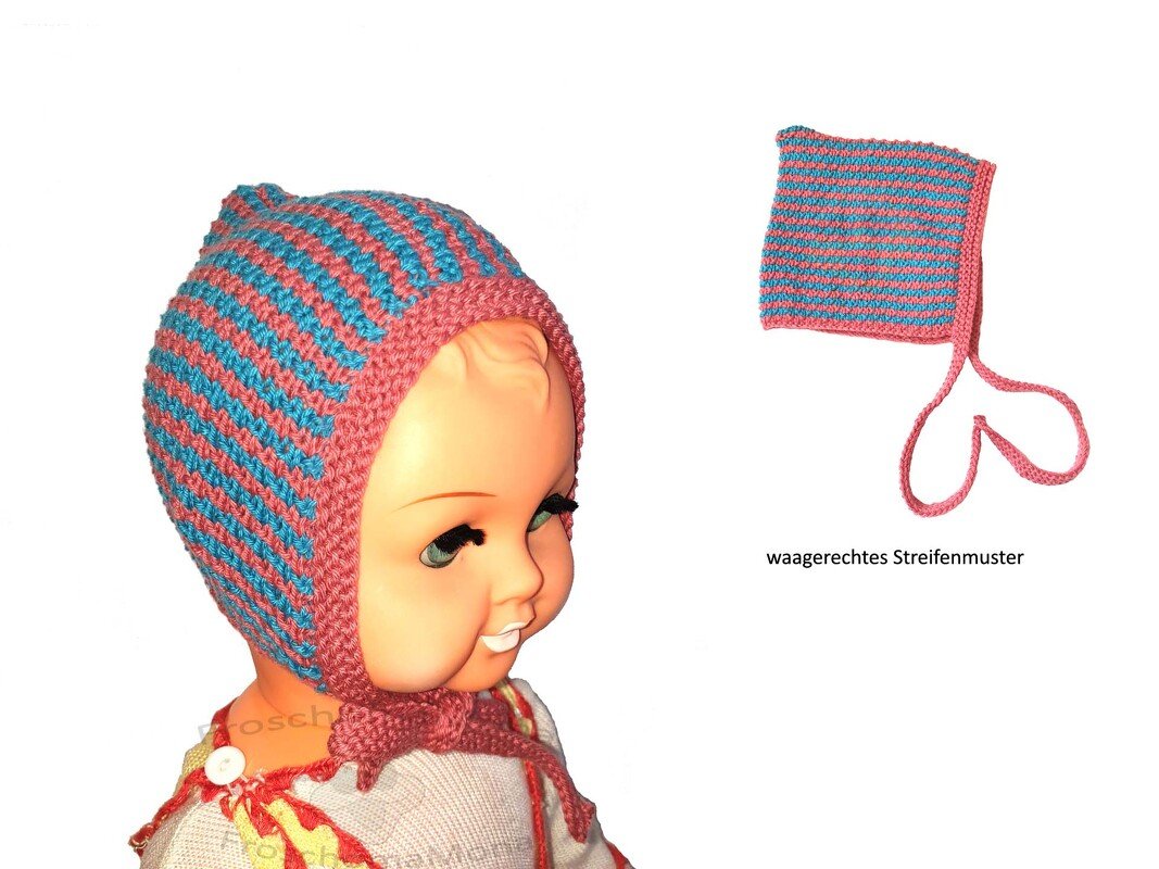 gestrickte Frühchenmütze Babymütze Kindermütze „Perlina“ Anleitung 7 Größen - Bild 2
