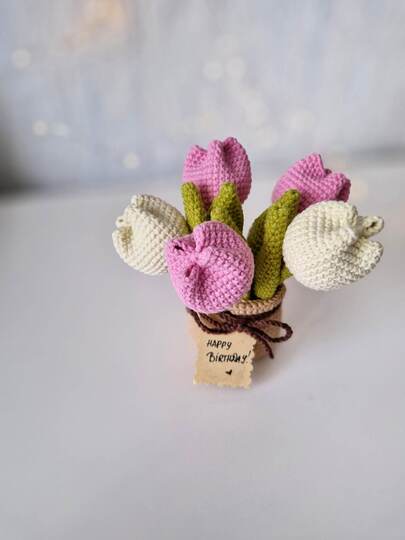 Crochet flower bouquet for Mother`s Day