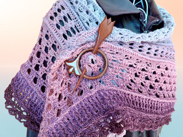 Triangular scarf „Tandrielle BE“ – Crochet Pattern