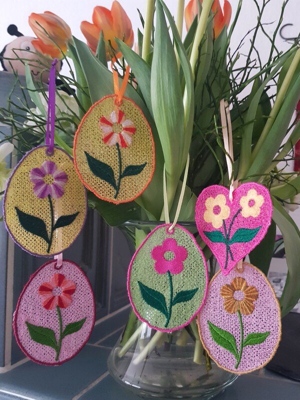 Stickdatei FSL Teelichthülle Anhänger SET - Bild 11