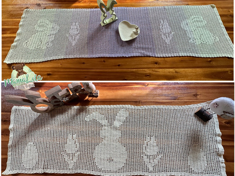 Tischläufer „Hase“ - Häkelanleitung