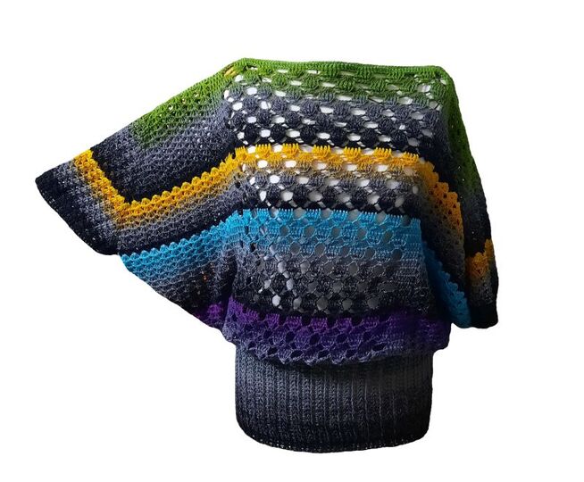 Häkelanleitung Fledermauspullover Batsy