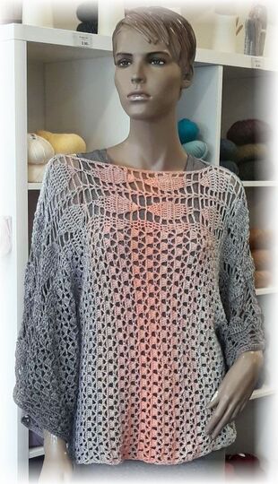 Häkelanleitung Oversize Tunika Dressy