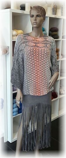 Häkelanleitung Oversize Tunika Dressy