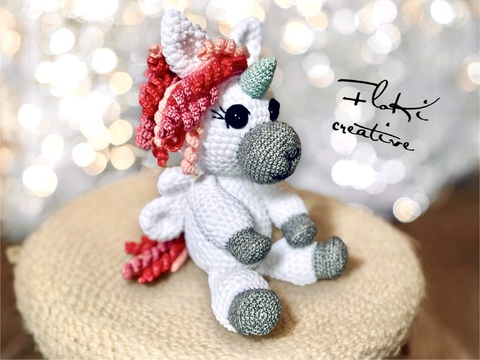 Häkelanleitung Einhorn Shiny, Pegasus, deutsch, Amigurumi