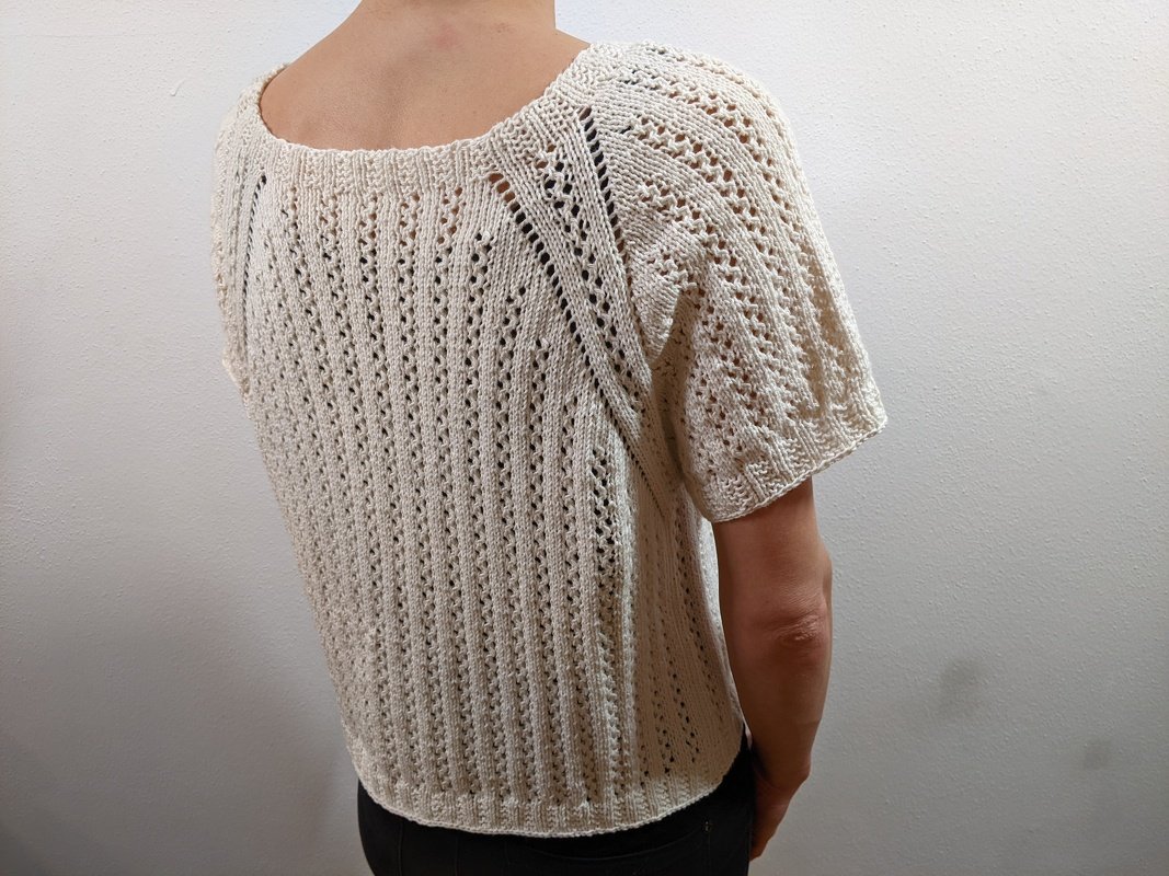 Strickanleitung Kurzes Sommer-Shirt RVO - Bild 4
