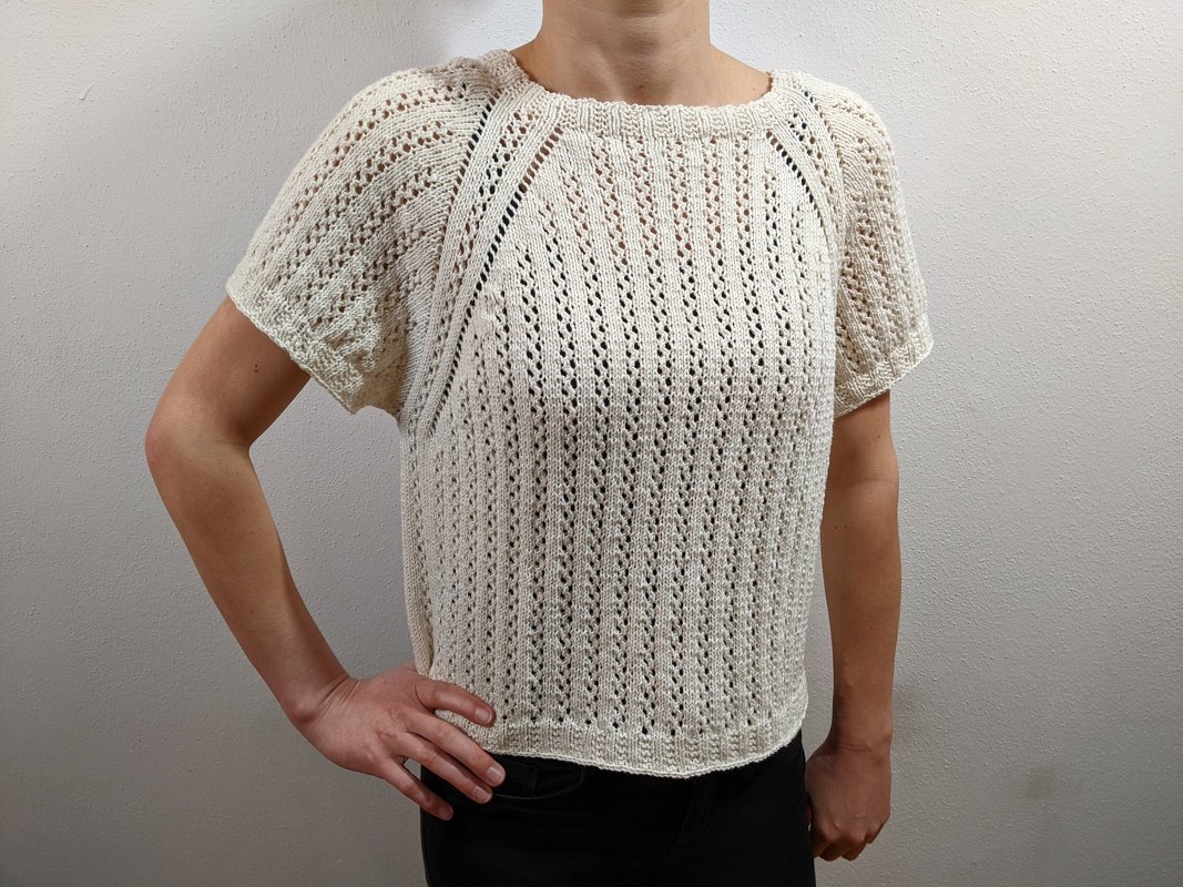 Strickanleitung Kurzes Sommer-Shirt RVO - Bild 2