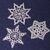 Christmas Ornaments,Crochet Pattern, Set of 3 Snowflakes,Doily Coasters