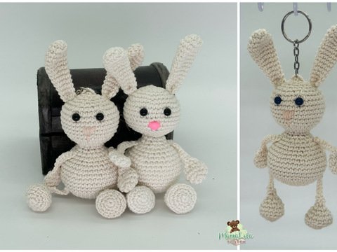 Hase Schlenkertier, Taschenbaumler - Häkelanleitung