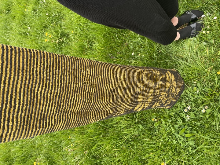 Stola Blütenranken Schattenstricken