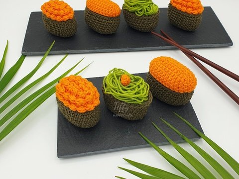 Gunkanmaki Sushi Crochet Pattern PDF