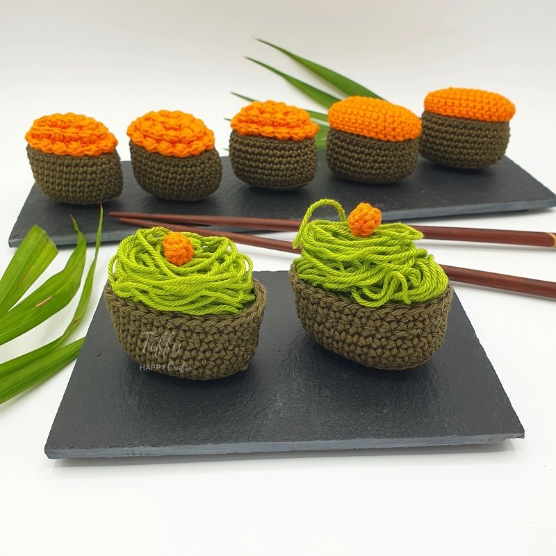 Gunkanmaki Sushi Crochet Pattern PDF - Image 7