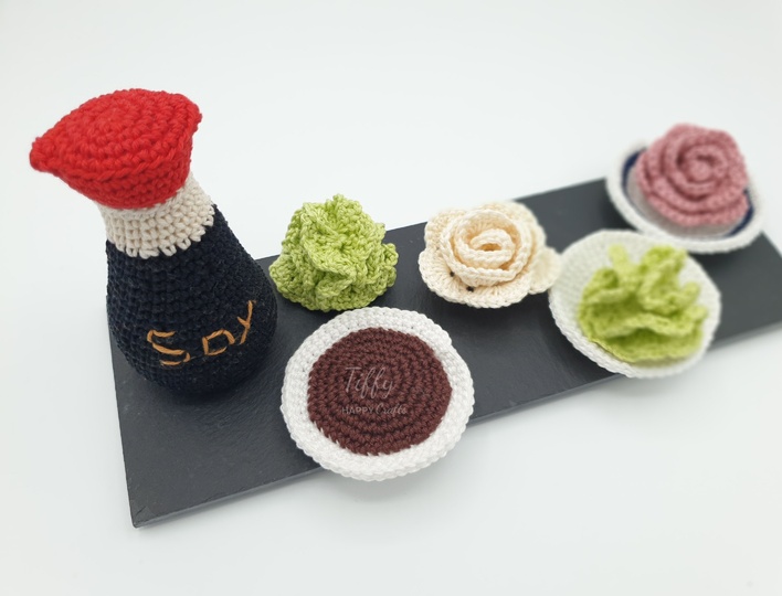 Japanisches Gewürz für Sushi Häkelanleitung PDF