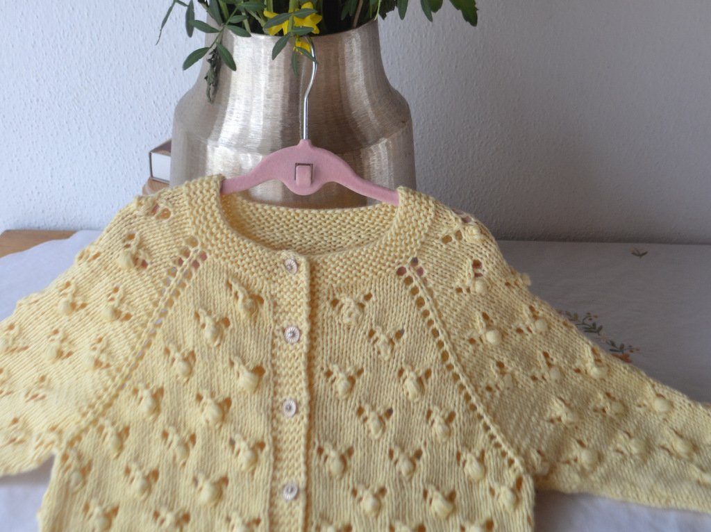 Kinderjacke * Strickanleitung * 3 Größen * Noppenmuster - Bild 2