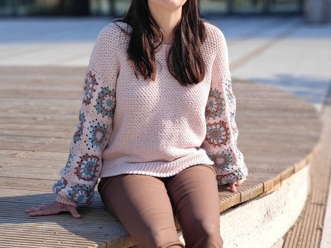 Häkelanleitung Pullover Maja