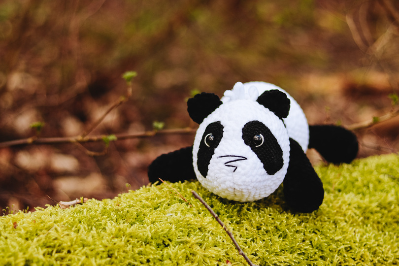 Paul der Pandabär Häkelanleitung